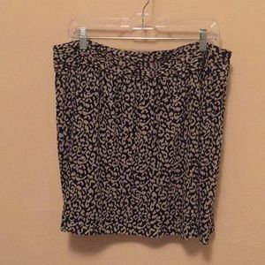 Loft cheetah print skirt